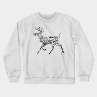 Deer Typogram Crewneck Sweatshirt